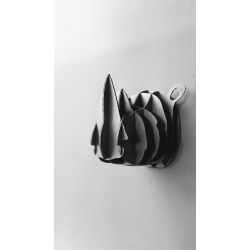 Beau et Grand Trophée Mural Rhinocéros _Puzzle 3d